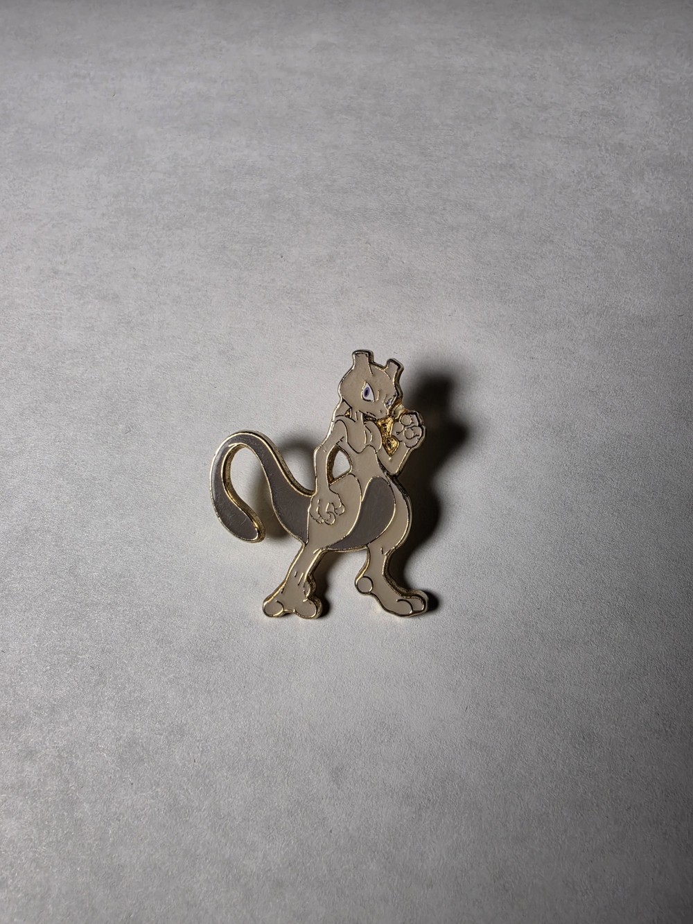 Pokemon Mewtwo Pin - Gold and Gray Enamel